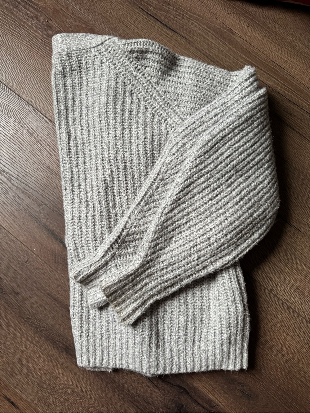Maurices Light Beige Open-Front Ribbed Cardigan - Picture 4 of 4